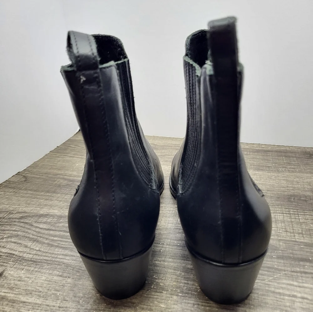 Thursday Boot Co Dreamer Bootie Black Women's 10.5 Leather EUC